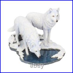 Warriors Of Winter (Lp) 35cm Wolf Figurine Art Ornament Sculpture