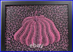 Yayoi Kusama Acrylic On Canvas Signed And Dated 2003 With Frame Good Condition